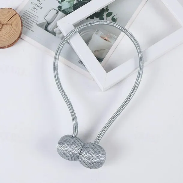 Magnetic Curtain Tie Backs Window Gold Curtain Tiebacks Buckles Holdbacks Clip for Home Bedroom Office Decorative Curtain 1 PCS