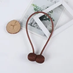 Magnetic Curtain Tie Backs Window Gold Curtain Tiebacks Buckles Holdbacks Clip for Home Bedroom Office Decorative Curtain 1 PCS