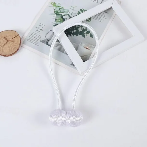 Magnetic Curtain Tie Backs Window Gold Curtain Tiebacks Buckles Holdbacks Clip for Home Bedroom Office Decorative Curtain 1 PCS