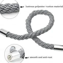 Magnetic Curtain Tie Backs Window,Pearl Beaded Tieback Curtain Holdbacks,Buckles Clip for Home Bedroom Office Decorative Curtain