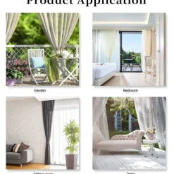 Magnetic Curtain Tie Backs Window,Pearl Beaded Tieback Curtain Holdbacks,Buckles Clip for Home Bedroom Office Decorative Curtain