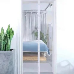 Magnetic Door Screen Mesh Screen Door Simple Beautiful Magical Mesh Screen Window Door Hands Free Magnetic Door Screen Automatic Closing Summer Curtain Net