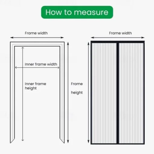 Magnetic Door Screen Mesh Screen Door Simple Beautiful Magical Mesh Screen Window Door Hands Free Magnetic Door Screen Automatic Closing Summer Curtain Net