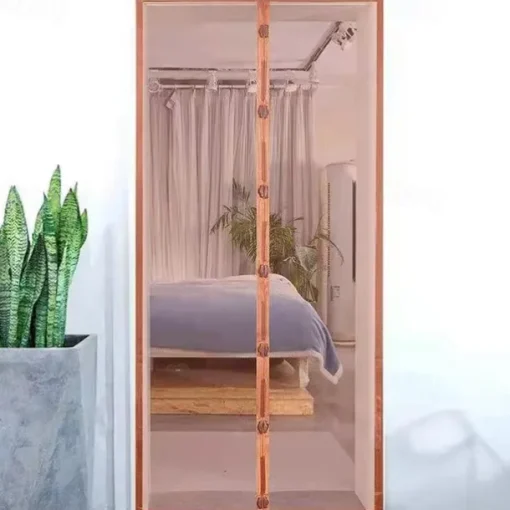 Magnetic Door Screen Mesh Screen Door Simple Beautiful Magical Mesh Screen Window Door Hands Free Magnetic Door Screen Automatic Closing Summer Curtain Net