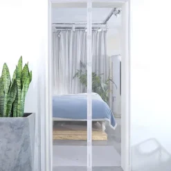 Magnetic Door Screen Mesh Screen Door Simple Beautiful Magical Mesh Screen Window Door Hands Free Magnetic Door Screen Automatic Closing Summer Curtain Net