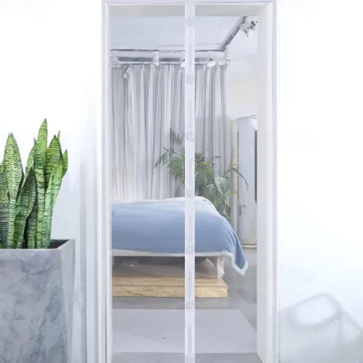 Magnetic Door Screen Mesh Screen Door Simple Beautiful Magical Mesh Screen Window Door Hands Free Magnetic Door Screen Automatic Closing Summer Curtain Net