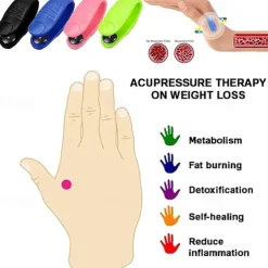 Magnetic Finger Joint Tiger Point Massage Clip Hand Meridian Massager Acupressure Clip For Thumbs Headache Blood Circulation