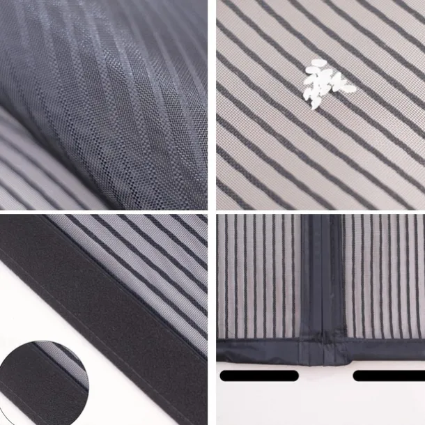 Magnetic Screen Door, Mesh Screen Door Narrow Durable Mesh Curtain Reversible Left Right Side Opening Retractable Door Screen Magnetic Closure for Patio Bedroom