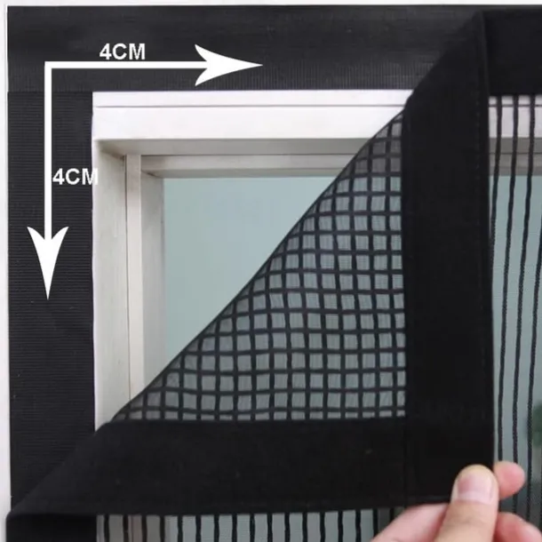 Magnetic Screen Door, Mesh Screen Door Narrow Durable Mesh Curtain Reversible Left Right Side Opening Retractable Door Screen Magnetic Closure for Patio Bedroom