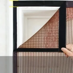 Magnetic Screen Door Mesh Fly Screen Door, Self Seal, Pet and Child Friendly, with Heavy Duty Mesh Curtain for Single Patio Sliding Door