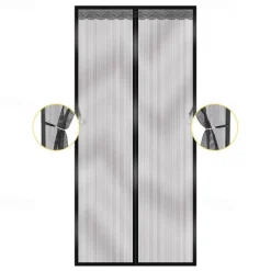Magnetic Screen Door Portable, Fly or Bug Screen Magnetic, Mesh Screen Door For Sliding Door,Garage,Patio,Kitchen,Living,Window Room,Bedroom,Bar,Pet and Kid Easy Entry