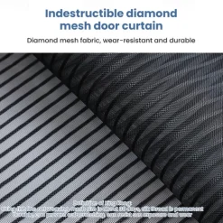 Magnetic Screen Door Portable, Fly or Bug Screen Magnetic, Mesh Screen Door For Sliding Door,Garage,Patio,Kitchen,Living,Window Room,Bedroom,Bar,Pet and Kid Easy Entry