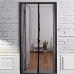 Magnetic Screen Door Portable, Fly Or Bug Screen Magnetic, Doorway For Sliding Door,Garage,Patio,Kitchen,Living,Window Room,Bedroom,Bar,Pet and Kid Easy Entry