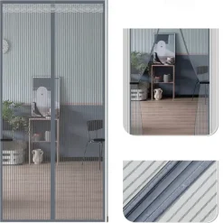Magnetic Screen Door Portable, Fly Or Bug Screen Magnetic, Doorway For Sliding Door,Garage,Patio,Kitchen,Living,Window Room,Bedroom,Bar,Pet and Kid Easy Entry