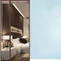 Magnetic Screen Door Portable, Mesh Screen Door Fly or Bug Screen Magnetic, Doorway For Sliding Door,Garage,Patio,Kitchen,Living,Window Room,Bedroom,Bar,Pet and Kid Easy Entry