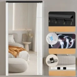 Magnetic Screen Door Portable, Fly Or Bug Screen Magnetic, Doorway For Sliding Door,Garage,Patio,Kitchen,Living,Window Room,Bedroom,Bar,Pet and Kid Easy Entry