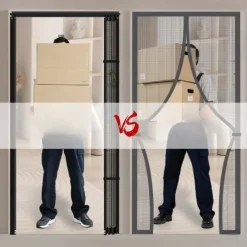 Magnetic Screen Door Portable, Fly Or Bug Screen Magnetic, Doorway For Sliding Door,Garage,Patio,Kitchen,Living,Window Room,Bedroom,Bar,Pet and Kid Easy Entry