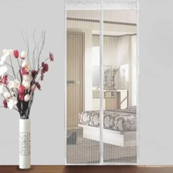 Magnetic Screen Door Portable, Fly Or Bug Screen Magnetic, Doorway For Sliding Door,Garage,Patio,Kitchen,Living,Window Room,Bedroom,Bar,Pet and Kid Easy Entry