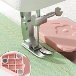 Magnetic Seam Guide for Sewing Machine, Strong & Multifunctional Magnet Sewing Guide with Scale Perfect for Straight Stitching, Hemming, Quilting Serger Machines Universal Sewing Accessories