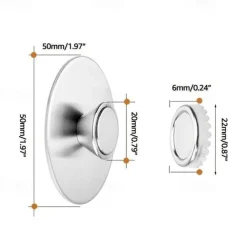 Magnetic Soap Holder Self Draining,Bar Soap Holder for Shower Wall, Stainless Steel Soap Savers for Bar Soap, Kitchen/Bathroom Soap Dishes, Easy Clean Soap Holders for Shower