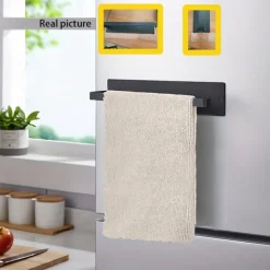 Magnetic Wrought Iron Paper Towel Holder – Punch-Free Kitchen Storage Rack for Refrigerator & RV, Fits Most Rolls, Plastic Wrap & Towels