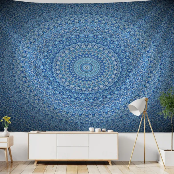 Mandala Bohemian Indian Wall Tapestry Art Decor Blanket Curtain Hanging Home Bedroom Living Room Dorm Decoration Boho Hippie Psychedelic Floral Flower Lotus