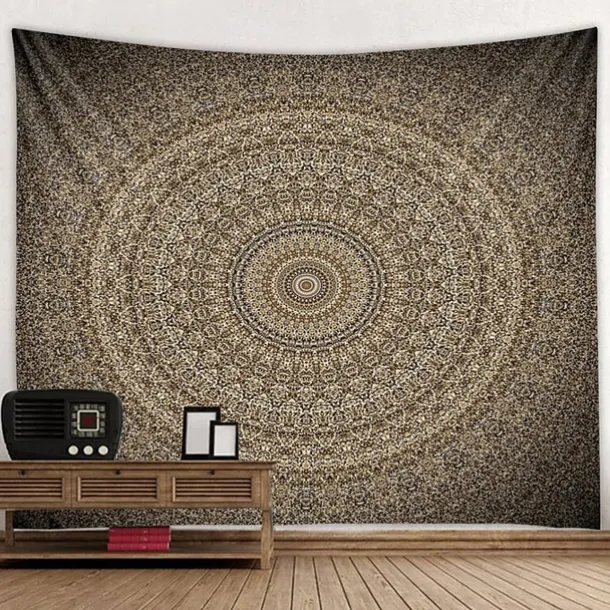 Mandala Bohemian Indian Wall Tapestry Art Decor Blanket Curtain Hanging Home Bedroom Living Room Dorm Decoration Boho Hippie Psychedelic Floral Flower Lotus