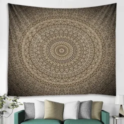 Mandala Bohemian Indian Wall Tapestry Art Decor Blanket Curtain Hanging Home Bedroom Living Room Dorm Decoration Boho Hippie Psychedelic Floral Flower Lotus