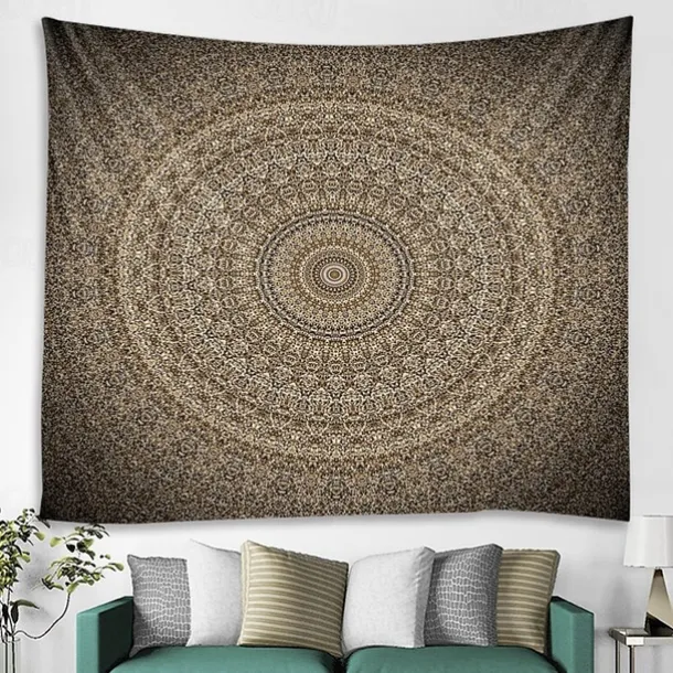 Mandala Bohemian Indian Wall Tapestry Art Decor Blanket Curtain Hanging Home Bedroom Living Room Dorm Decoration Boho Hippie Psychedelic Floral Flower Lotus