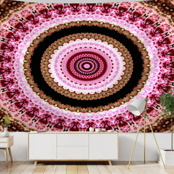 Mandala Bohemian Indian Wall Tapestry Art Decor Blanket Curtain Hanging Home Bedroom Living Room Dorm Decoration Boho Hippie Psychedelic Floral Flower Lotus