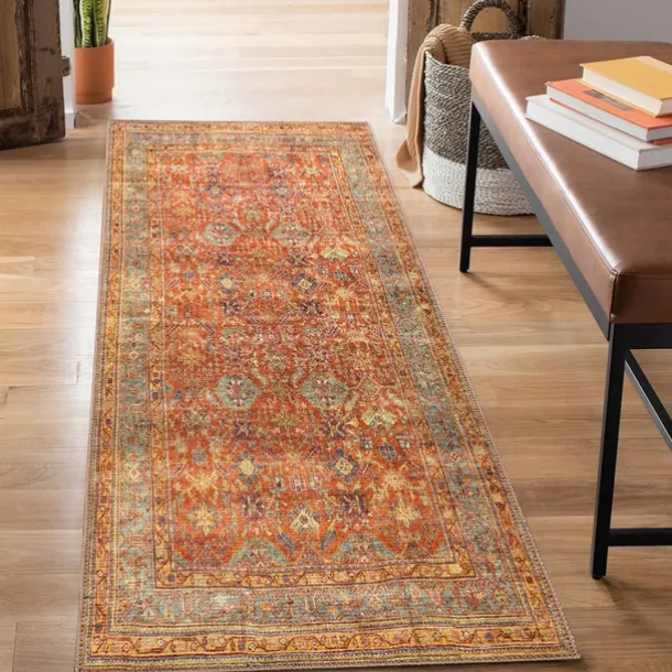 Mandala Bohemian Runner Rug Kitchen Mat Non-Slip Oil Proof Rug Indoor Outdoor Mat Bedside Bedroom Decor Bathroom Mat Entrance Rug Door Mat