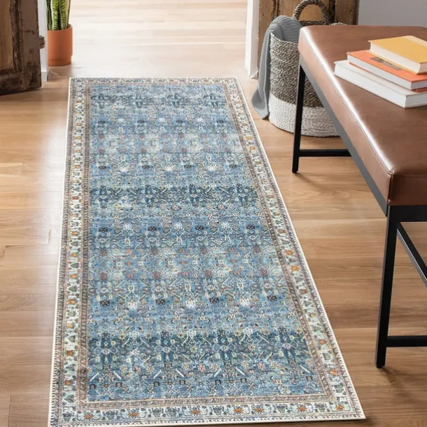 Mandala Bohemian Runner Rug Kitchen Mat Non-Slip Oil Proof Rug Indoor Outdoor Mat Bedside Bedroom Decor Bathroom Mat Entrance Rug Door Mat