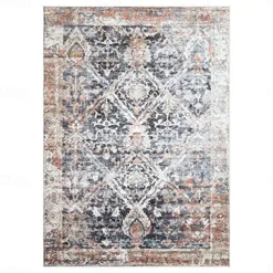 Mandala Bohemian Runner Rug Kitchen Mat Non-Slip Oil Proof Rug Indoor Outdoor Mat Bedside Bedroom Decor Bathroom Mat Entrance Rug Door Mat