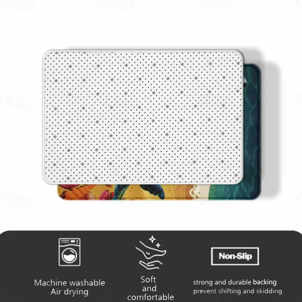 Mandala Bohemian Runner Rug Kitchen Mat Non-Slip Oil Proof Rug Indoor Outdoor Mat Bedside Bedroom Decor Bathroom Mat Entrance Rug Door Mat