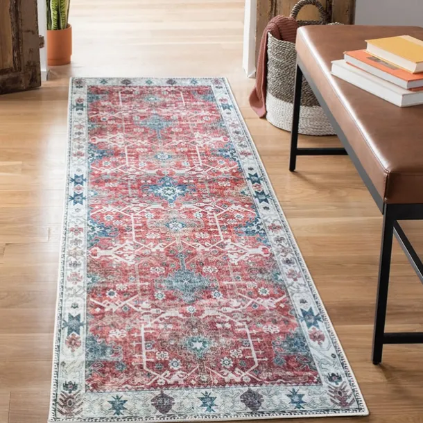 Mandala Bohemian Runner Rug Kitchen Mat Non-Slip Oil Proof Rug Indoor Outdoor Mat Bedside Bedroom Decor Bathroom Mat Entrance Rug Door Mat