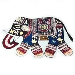 Mandala Elephant Irregular Doormat Kitchen Mat Floor Mat Non-Slip Area Rug Oil Proof Rug Indoor Outdoor Mat Bedroom Decor Bathroom Mat Entrance Rug