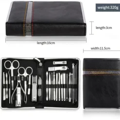 Manicure Set Pedicure Kit - 26 Pieces Manicure Kit Professional Nail Clippers, Stainless Steel Nail Care Kit Pedicure Set For Women Men
