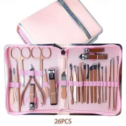 Manicure Set Pedicure Kit - 26 Pieces Manicure Kit Professional Nail Clippers, Stainless Steel Nail Care Kit Pedicure Set For Women Men