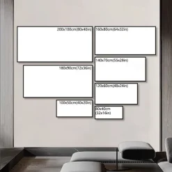 Manual Handmade Oil Painting Hand Painted Horizontal Panoramic Abstract Famous Modern Realism Rolled Canvas (No Frame)