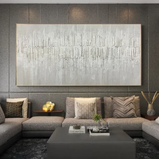 Manual Handmade Oil Painting Hand Painted Horizontal Panoramic Abstract Famous Modern Realism Rolled Canvas (No Frame)
