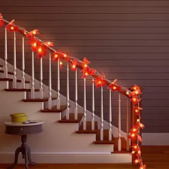 Maple Leaf String Lights Fall Decoration Fall Garland Lights 3m 20LEDs Battery Operated for Outdoor Home Thanksgiving/Halloween Party Decoration