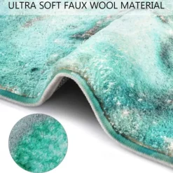 Marble Pattern Flannel Floor Mat Fabric Printed Home Entrance Doormat Carpet Mattress Bathroom Mat