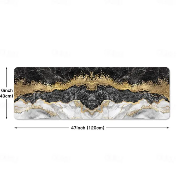 Marble Pattern Kitchen Mat Non-Slip Oil Proof Rug Indoor Outdoor Mat Bedroom Decor Bathroom Mat Entrance Rug Door Mat