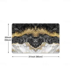 Marble Pattern Kitchen Mat Non-Slip Oil Proof Rug Indoor Outdoor Mat Bedroom Decor Bathroom Mat Entrance Rug Door Mat
