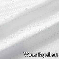 Marble Waffle-Weave Textured Shower Curtain Set with Snap-in Liner Sheer Window Water-Repellent Polyester, Grommet Top, 120GSM Hotel Quality Spa Style Bathroom Partition No Hooks Required