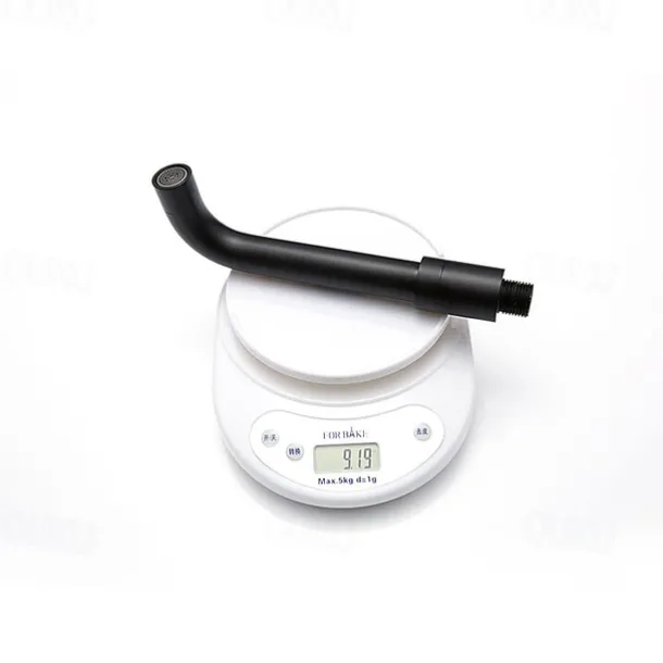 Matte Black Bathroom Sink Faucet Brass Wall Installation Basin Faucet Cold and Hot Water Mixer Tap Contemporary