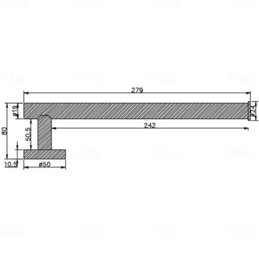Matte Black Towel Rail Durable Wall Mounted Towel Rack Towel Bar Modern Stainless Steel for Bathroom Kithchen