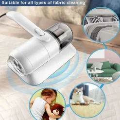 Mattress Vacuum Cleaner, Handheld UV Bed Vacuum Cleaner, 12Kpa Strong Suction Power Can Efficiently Clean Mattresses, Pillows, Sofas and Carpets