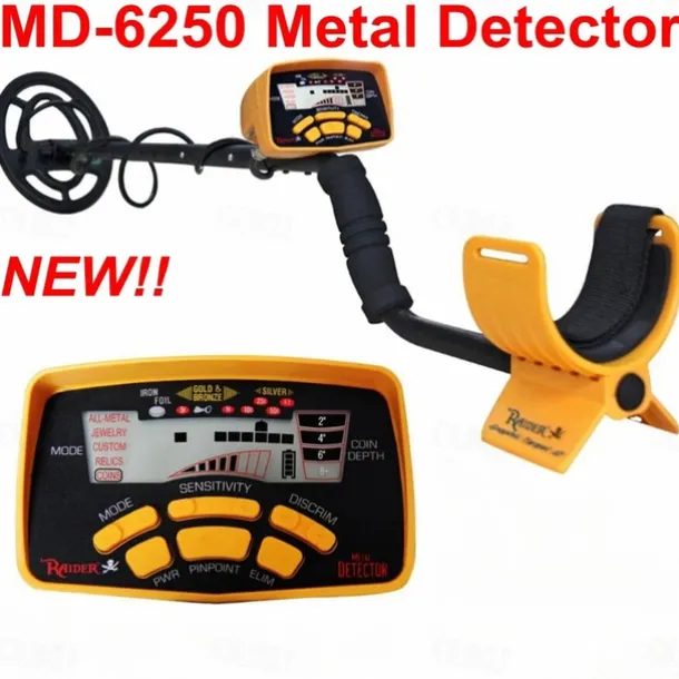 MD-6250 Underground Metal Detector - High-Accuracy Deep-Seeking Gold/Silver/Copper Finder for Treasure Hunting