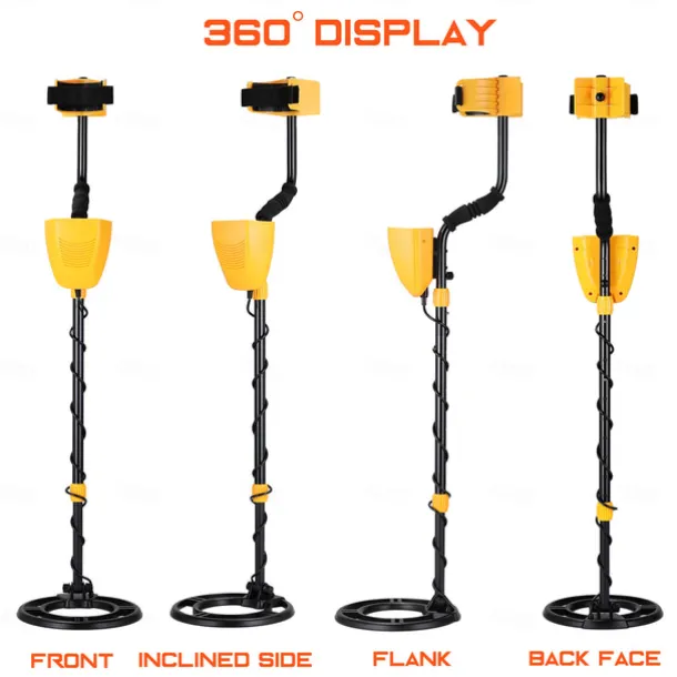MD930 Waterproof Portable Metal Detector, High-sensitivity Underground Treasure Metal Detector with LCD